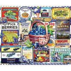 White Mountain Blueberries Puzzle 1000pcs
