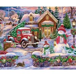 White Mountain Bringing Home The Tree Puzzle 1000pcs