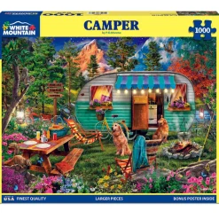 White Mountain Camper Puzzle 1000pcs