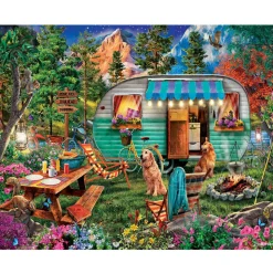 White Mountain Camper Puzzle 1000pcs