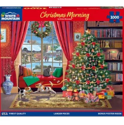 White Mountain Christmas Morning Puzzle 1000pcs