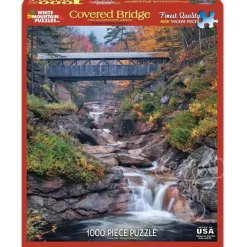 White Mountain Covered Bridge Puzzle 1000pcs