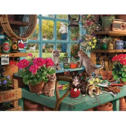 White Mountain Curious Kittens Puzzle 1000pcs