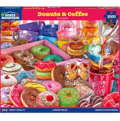 White Mountain Donuts & Coffee Puzzle 1000pcs
