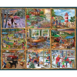 White Mountain For All Seasons Puzzle 1000pcs RETIRED