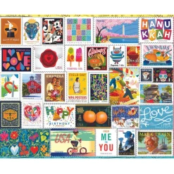 White Mountain Forever Stamps Puzzle 1000pcs