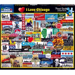 White Mountain I Love Chicago Puzzle 1000pcs