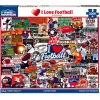 White Mountain I Love Football Puzzle 1000pcs