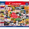 White Mountain I Love Georgia Puzzle 1000pcs