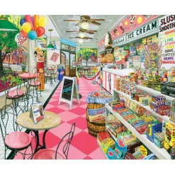White Mountain Ice Cream Parlor Puzzle 1000pcs