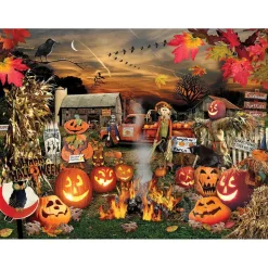 White Mountain Jack O Lanterns Puzzle 1000pcs