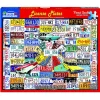 White Mountain License Plates Puzzle 1000pcs RETIRED