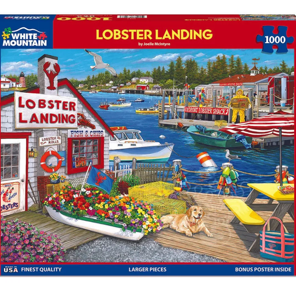 White Mountain Lobster Landing Puzzle 1000pcs