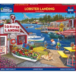 White Mountain Lobster Landing Puzzle 1000pcs