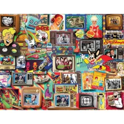 White Mountain Retro Puzzle 500pcs