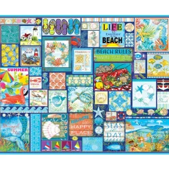 White Mountain Seas the Day Puzzle 1000pcs