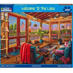 White Mountain Welcome to the Lake Puzzle 1000pcs