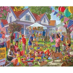 White Mountain Yard Sale Puzzle 1000pcs