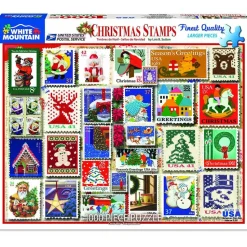 WMP Christmas White Mountain Christmas Stamps Puzzle 1000pcs