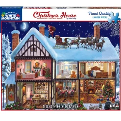 WMP Christmas White Mountain Christmas House Puzzle 1000pcs