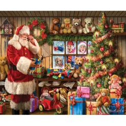WMP Christmas White Mountain Look It's Santa Puzzle 1000pcs