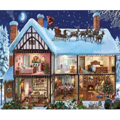 WMP Christmas White Mountain Christmas House Puzzle 1000pcs