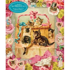 Workman Cynthia Harts Victoriana Cats: Basket Of Mischief Puzzle 1000pcs