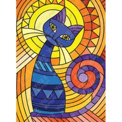 Yazz Puzzle Geometric Cat Puzzle 1000pcs