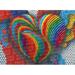 Yazz Puzzle Rainbow Heart Puzzle 1000pcs